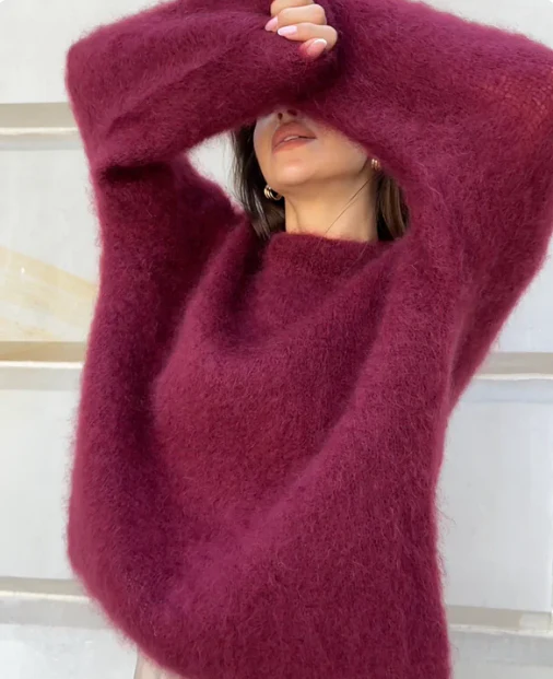 Oversized Sweater Mohair Blend - Image 16